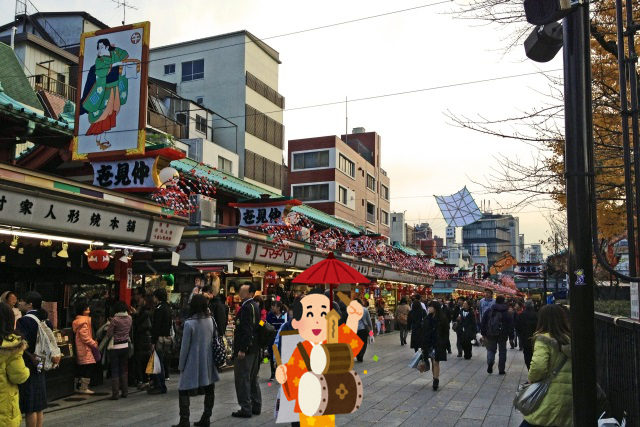 活気のある商店街