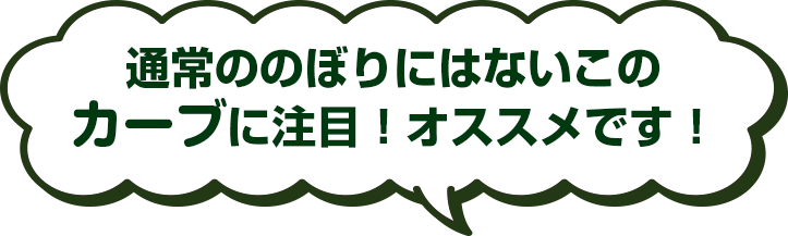 通常ののぼりにはないこのカーブに注目！オススメです！