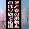 冬・春に出回るフルーツを応援するのぼり旗をご紹介します！